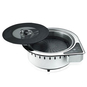 Barbecue électrique d'intérieur coréen 2000w 220v, chauffage infrarouge rond sans fumée, Barbecue électrique d'intérieur pour <span class=keywords><strong>Restaurant</strong></span> - Product Image 1