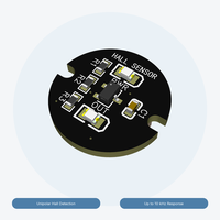 Module de capteur magnétique à effet Hall OH34N, sortie à collecteur ouvert 3,3V 5V pour la détection de vitesse et de position Arduino