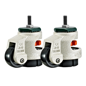 Rotella di livellamento per servizio medio con supporto filettato M12 ruota retrattile per macchine industriali - Product Image 3