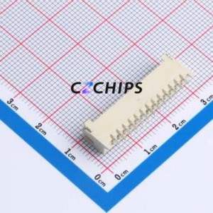 ZX-HY2.0-13PWT Wire-to-Board Pin Header SMD,P=2mm,Horizontal Mount Connector 1x13P 2mm Horizontal Mount HY - Product Image 2