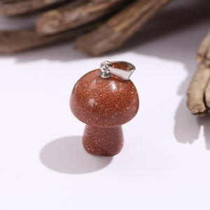 Venta al por mayor Diy collar mochila llave colgante joyería accesorios único lindo multicolor cristal Natural seta colgante - Product Image 4