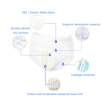 Vente en gros de culottes absorbantes jetables imprimées pour hommes, culottes d'incontinence pour adultes, culottes de punition, couches-culottes en tissu non tissé 3D