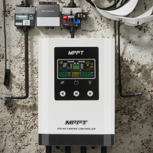 Controlador de carga <span class=keywords><strong>solar</strong></span> MPPT inteligente 30A-120A pantalla LCD 12V/24V/48V PV Volta 200V Puerto RS485 en tiempo real no <span class=keywords><strong>PWM</strong></span> - Product Image 1