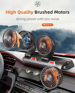 <span class=keywords><strong>Ventilateur</strong></span> de <span class=keywords><strong>voiture</strong></span>, camion, véhicule 12V 24V DC, accessoires intérieurs de <span class=keywords><strong>voiture</strong></span>, <span class=keywords><strong>ventilateur</strong></span> électrique USB à double tête - Product Image 4