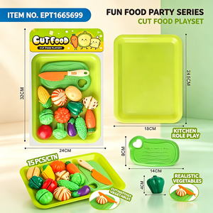 EPT1681549 Ensemble de vaisselle de cuisine assorti <span class=keywords><strong>pour</strong></span> filles, <span class=keywords><strong>kit</strong></span> de jeu de cuisine éducatif avec accessoires - Product Image 4