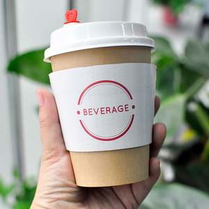 Manchon de tasse en papier kraft personnalisé pour Kpop, avec impression Kpop tendance, pour café, vin, tequila, eau minérale, whisky et usage artisanal - Product Image 1