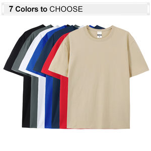 Camisetas para hombre al por mayor de alta calidad 100% algodón 220GSM tallas grandes con impresión personalizada - Product Image 2