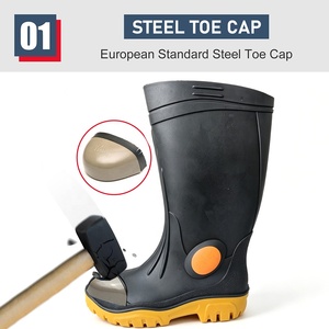 Bottes de sécurité en PVC Tiger Master, robustes, antidérapantes, imperméables, résistantes à l'huile, aux acides et aux alcalis, avec embout en acier anti-perforation, pour l'exploitation minière - Product Image 3
