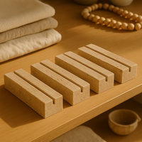 Ensemble de 4 porte-cartes de visite en marbre travertin naturel, support de menu, support de numéro de table de mariage, support d'invitation