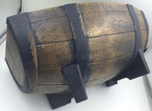 Ensemble de 2 jardinières rustiques en plastique miniature pour l'extérieur, demi-tonneau de whisky, revêtement PE, nouveauté - Product Image 2