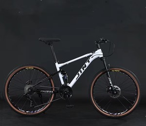 Bicicletta MTB di Alta Qualità 26 Pollici, Sospensione Completa, 24/<span class=keywords><strong>27</strong></span>/30 Velocità, Freni a Disco in Acciaio al Carbonio con Pedali Standard - Product Image 3