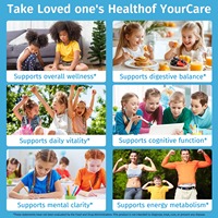 ArtoaLabs Zeolite Gummies Détox pour Enfants 60 Bonbons Sans Sucre pour la Santé Osseuse, Digestive et Métabolique avec Vitamines B12 & D3 – Complément Alimentaire