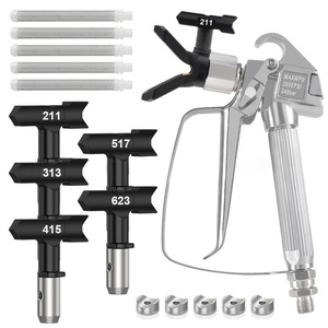 Bộ súng phun không khí nóng, bộ lọc vòi phun, phụ kiện máy phun không khí, súng phun sơn không khí - Product Image 1