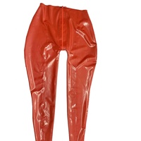 Nouvelles femmes Latex Gummi pantalon Latex Legging Flare pantalon costume en caoutchouc avec feuille de Latex de haute qualité en caoutchouc naturel