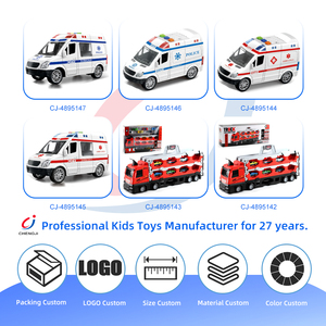 Chengji plastique <span class=keywords><strong>jouet</strong></span> <span class=keywords><strong>Ambulance</strong></span> 1:16 échelle véhicule d'urgence lumières sons inertie porte ouverte voiture moulé sous pression <span class=keywords><strong>Ambulance</strong></span> jouets - Product Image 4