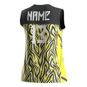 Camiseta Deportiva de Voleibol de Secado Rápido Sublimada de Alta Calidad, Uniforme de Voleibol Personalizado para Mujer - Product Image 4