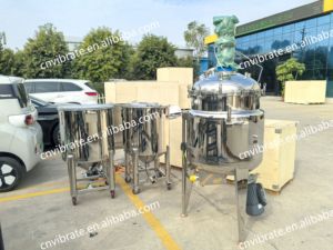 Fourniture VBJX Acier inoxydable 100l 200l 300l 500l Équipement chimique <span class=keywords><strong>en</strong></span> plastique de 800 litres Réservoir de mélange à double enveloppe avec agitateur - Product Image 4