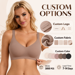 <span class=keywords><strong>Sujetador</strong></span> Deportivo Popular de Gel Fino, Suave, con Soporte, Push-Up, <span class=keywords><strong>Sin</strong></span> Varillas, Antideslizante, <span class=keywords><strong>Sin</strong></span> Costuras, con Espalda en U, para Mujer, para Gimnasio - Product Image 1