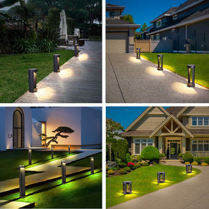 ไฟสวนอลูมิเนียมอัลลอยด์10W ทันสมัยกันน้ำ IP65แหล่งจ่ายไฟพลังงานแสงอาทิตย์กลางแจ้งทรงกระบอก220V รับประกัน5ปี - Product Image 4