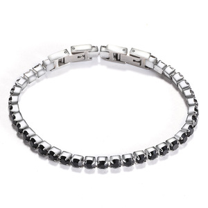 Stainless Steel Tennis <b>Bracelet</b> 3mm Zirconium Inlaid Channel Setting <b>Adjustable</b> Gift Jewelry - Product Image 3