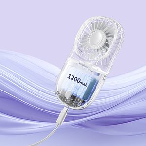 Mini Ventilador <span class=keywords><strong>de</strong></span> Mano Turbo Transparente, Plegable, Recargable, Portátil, Ventilador <span class=keywords><strong>de</strong></span> Mano Eléctrico - Product Image 5