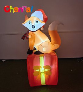 New Design Festive <strong>Fox</strong> <strong>Christmas</strong> Inflatable Decor LED Light up Outdoor Garden Patio <strong>Decoration</strong> for Holiday Display - Product Image 4