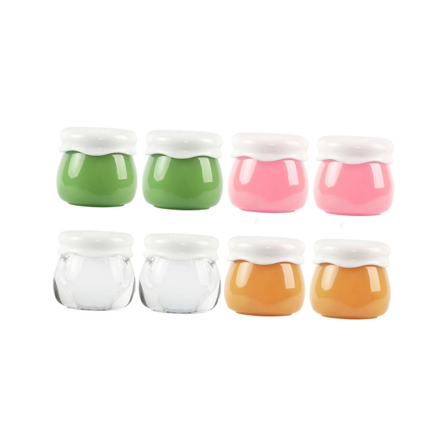 pink body + white cap