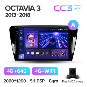 Teyes CC3 2K Car DVD <span class=keywords><strong>Player</strong></span> cho Skoda Octavia 3 A7 2013 - 2018 10.2 inch GPS Android Navigation Car DVD <span class=keywords><strong>Player</strong></span> - Product Image 3