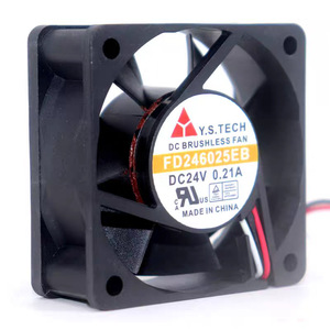 Ventilateur sans balais DC Yen Sun FD246025EB 24V 0.21A pour refroidissement d'onduleur - Product Image 1