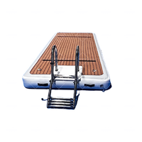 Plate-forme gonflable imperméable à l'eau de yoga de l'eau de dock flottant imperméable d'extérieur de taille personnalisée installation de natation pour le yacht
