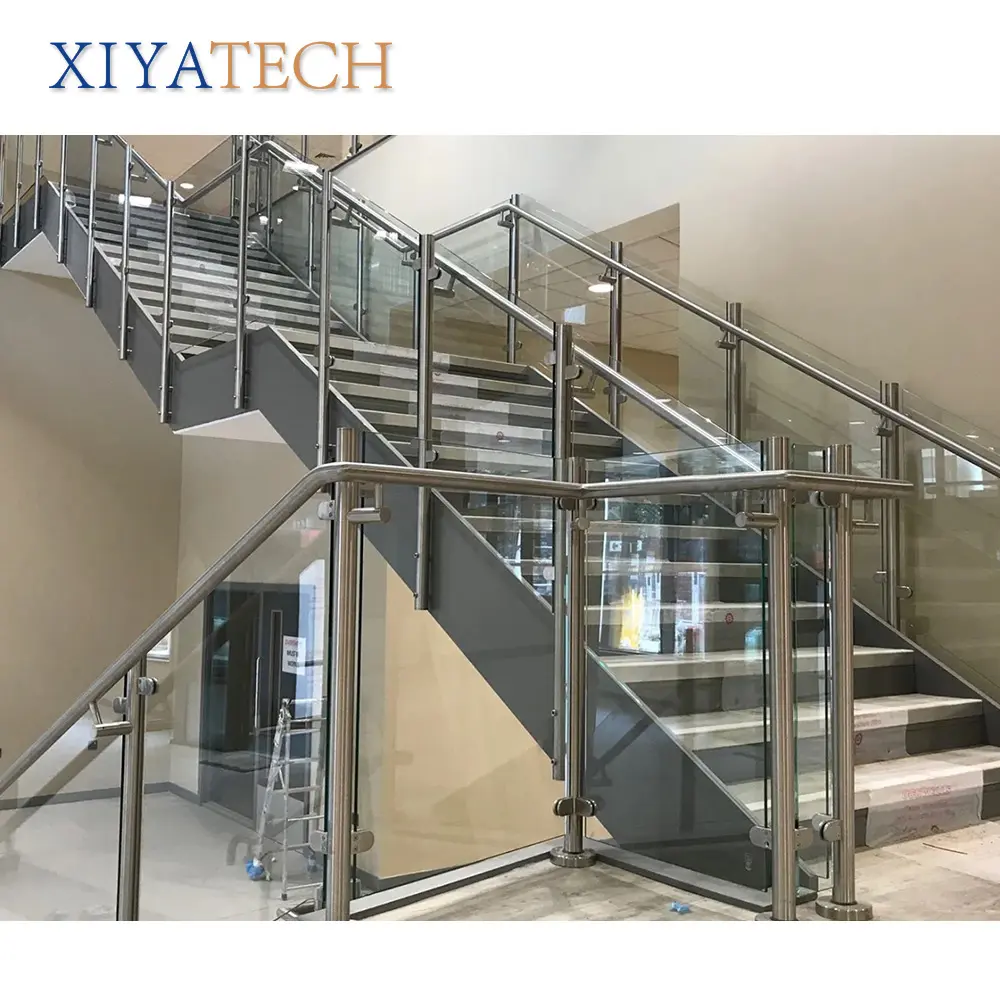 XIYATECH projetos de corrimão de escada em aço inoxidável cabo de metal de alta qualidade varanda personalizável