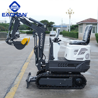 Mini-excavatrice hydraulique de 0,5 tonne fabriquée en Chine, certifiée CE EPA, micro-excavatrice à queue zéro, petite pelle pour la construction urbaine