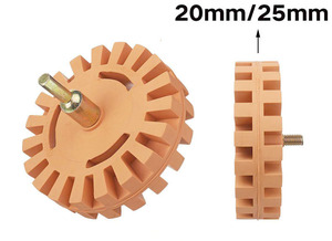Roda de borracha para remoção de fita pneumática de 4 polegadas, ferramenta de polimento e disco de moagem, decalque para pintura de carro - Product Image 3