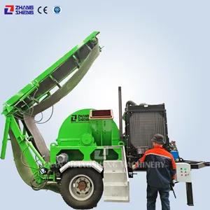 Zhangsheng Hoge Kwaliteit Multifunctionele Hout Shredder Chipper Roterende Crusher Tractor Hout Versnipperaar