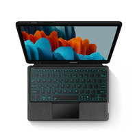 Casing Keyboard TtrackPad magnetik, untuk Samsung Galaxy Tab S6 Lite 11 S7 TouchPad Keyboard untuk Samsung Tab A8 A7 A 10.1 10.5