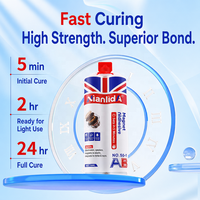 Adhésif époxy 2K Nianlida 50 ml pour collage magnétique, fixation inodore, durcissement à température ambiante, facile à appliquer