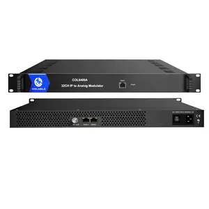 Neuer Hot CATV System HF-Modulator MPEG-1/2 /AAC /AC3 /H.265 Audio-Decodierung PAL NTSC 32CH IP zu Analog Modulator COL6400A