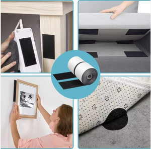 Bande adhésive magique antidérapante en nylon pour coussin de canapé, housse de siège et fixation de tissus de meubles - Product Image 2