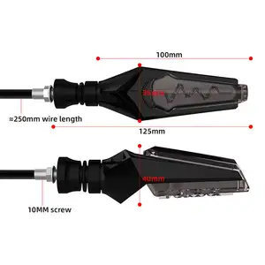 Motoled Heartbeat Appearance Waterproof Motorcycle Turn Signal Indicators Light Motorcycle Turn Signal Lights Systems