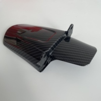 JY LBCFFDPOST Garde-boue arrière en fibre de carbone pour moto tout-terrain Light Bee - Petite extension de garde-boue protège l'amortisseur