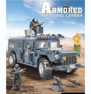 Swat Serie Pantservoertuig Bouwstenen Speelgoed Militaire Kids Block Set Swat Politie Truck Gepantserd Tactisch Transportvoertuig - Product Image 4