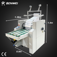 SENWEI SWFM520A + Machine à plastifier manuelle à grand rouleau avec chauffage à l'huile hydraulique A2 A3 A4 avec rembobinage