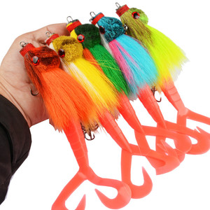 Señuelo artificial de rata de agua simulada <span class=keywords><strong>para</strong></span> pesca en aguas profundas, 22cm 40g, de lanzamiento largo, hundimiento rápido, <span class=keywords><strong>cebo</strong></span> duro con cola rizada, anzuelos de pesca, <span class=keywords><strong>cebo</strong></span> blando. - Product Image 2