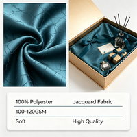 Tissu Jacquard 100% Polyester en Gros, Bonne Tenue, Tissu Durable pour la Décoration Intérieure des Cercueils, Doublure Intérieure de Boîtes Cadeaux de Luxe
