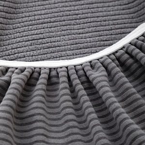 Housse de protection tricotée personnalisée en élasthanne élastique en jacquard uni extensible housse de canapé 3 places housse de canapé - Product Image 4