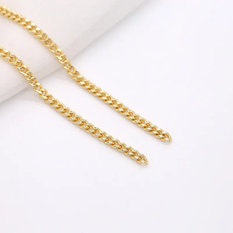 Chaîne de mode multi-coréenne en or 14K, collier de chandail fait à la main, matériel de bricolage, nouvelle collection 2020