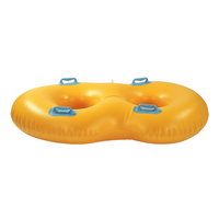Conception de logo personnalisé anneau d'eau piscine flotteur tube tapis en caoutchouc anneau flottant d'eau