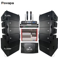 Altavoz Line Array OEM ODM, Altavoz de Rango Completo, Subwoofer Profesional para DJ y Escenario, Woofer, Bajo, Mezclador de Audio Pasivo y Activo, Amplificador