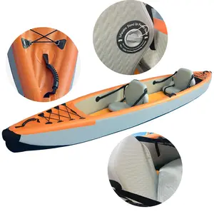 Chất lượng cao 2m Inflatable Kayak xuồng từ Trung Quốc cho hai người câu cá Kayak với chất liệu PVC và mái chèo phụ kiện