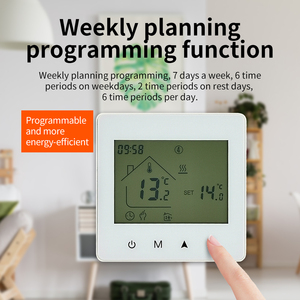 Termostato programable M4L para caldera de Gas, montado en la pared, Control manual, batería AA, termostato o conexión con Cable tipo C - Product Image 3
